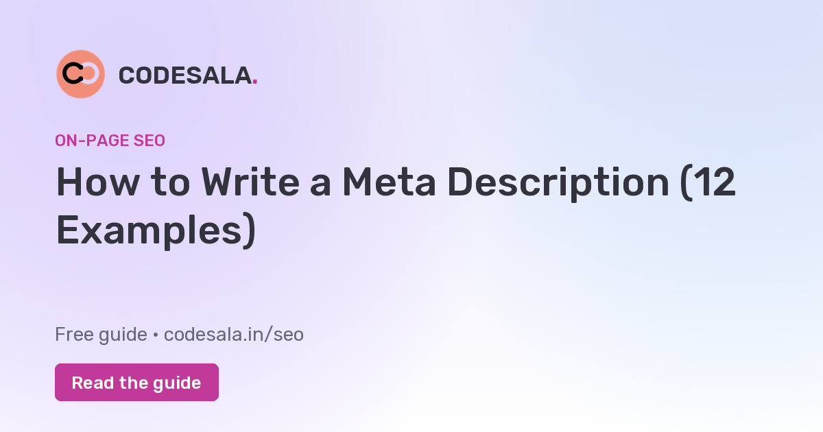 How to Write a Meta Description (12 Examples)